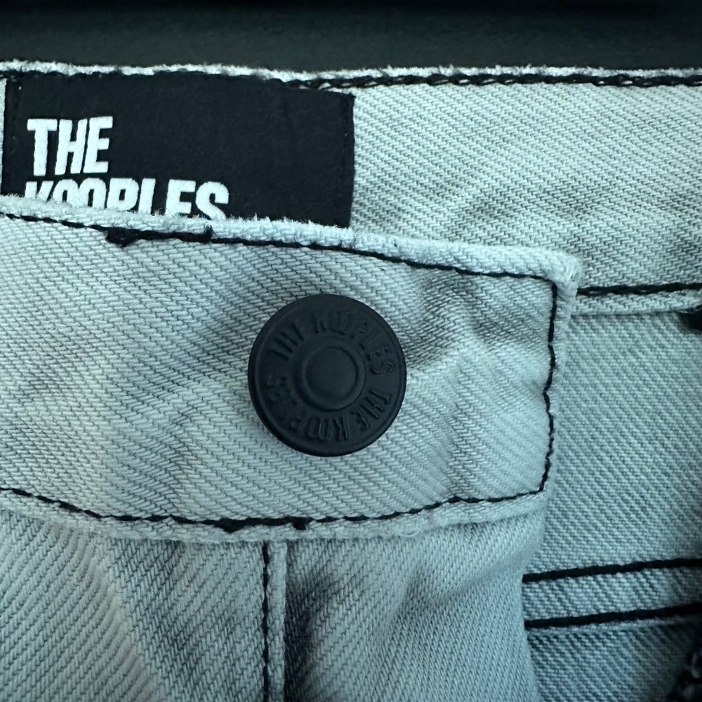 NWT | The Kooples | Straight Bleached Jeans Button Fly - Picture 7 of 10